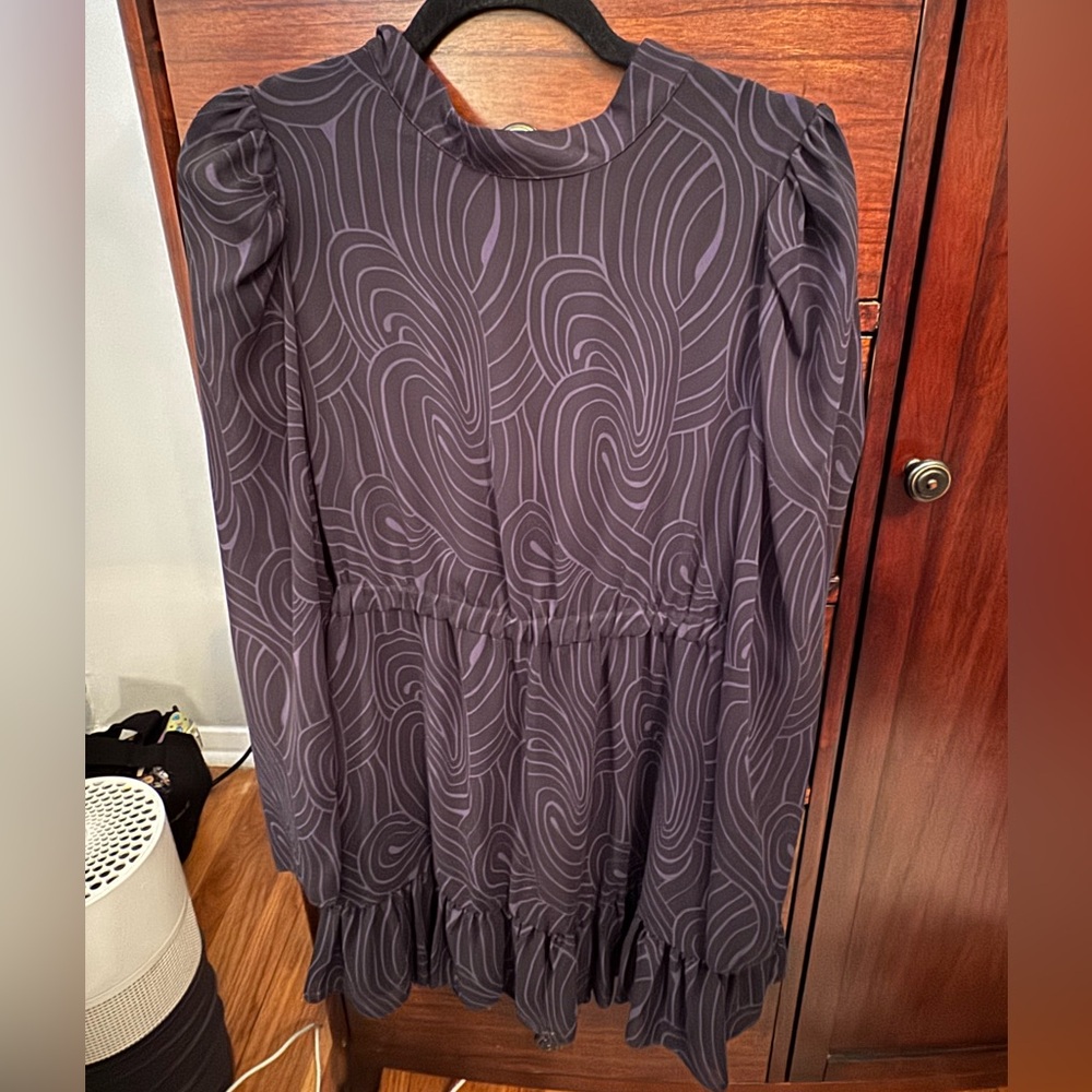 Zara Black and Grey Dress size L